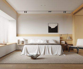 Wabi-sabi Style Bedroom-ID:536814933