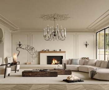French Style A Living Room-ID:206170141