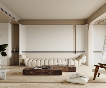 Wabi-sabi Style A Living Room-ID:295371064
