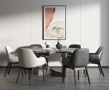 Modern Dining Table And Chairs-ID:675059085