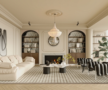 French Style A Living Room-ID:855860791