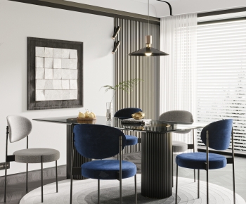 Modern Dining Table And Chairs-ID:415538074