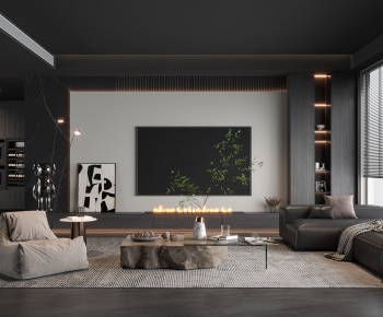 Modern A Living Room-ID:659840119
