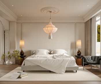 French Style Wabi-sabi Style Bedroom-ID:685512076