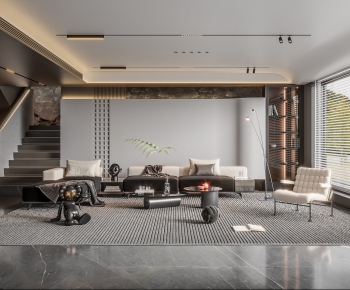 Modern A Living Room-ID:805334092