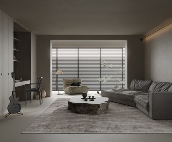 Wabi-sabi Style A Living Room-ID:378462084