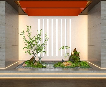 现代室内绿植造景小品-ID:1498148