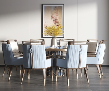 New Chinese Style Dining Table And Chairs-ID:281670093
