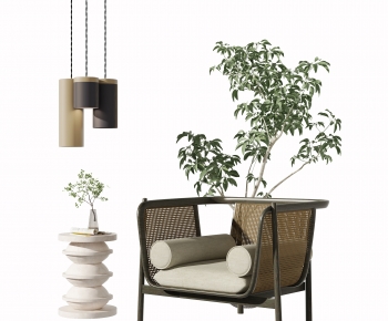Wabi-sabi Style Lounge Chair-ID:363070961