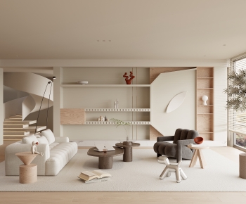 Wabi-sabi Style A Living Room-ID:314893018
