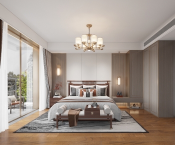 New Chinese Style Bedroom-ID:767173052