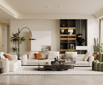 Wabi-sabi Style A Living Room-ID:955890899