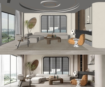 Modern A Living Room-ID:698751938