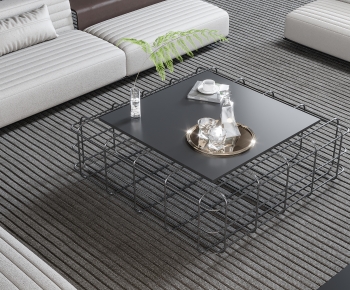 Modern Industrial Style Coffee Table-ID:866183049