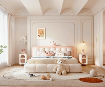 French Style Girl's Room Daughter's Room-ID:752520082