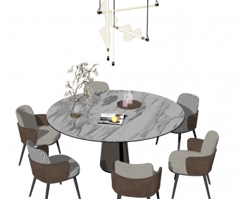 Modern Dining Table And Chairs-ID:895347129