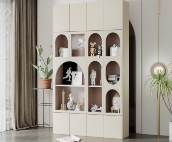 Wabi-sabi Style Decorative Cabinet-ID:374289996