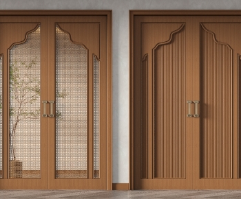 New Chinese Style Wabi-sabi Style Double Door-ID:501766923
