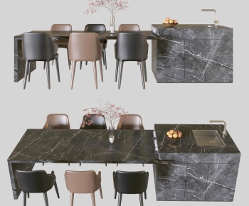 Modern Dining Table And Chairs-ID:558840049