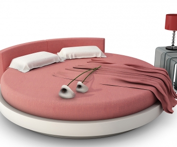 Modern Round Bed-ID:484103928