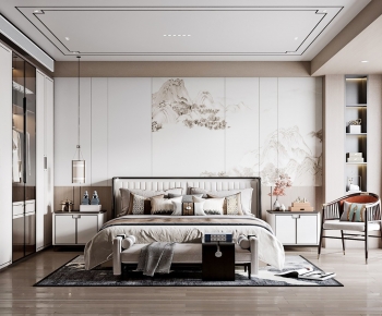 New Chinese Style Bedroom-ID:288539897