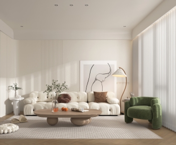 Wabi-sabi Style A Living Room-ID:263858089