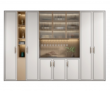 New Chinese Style Wine Cabinet-ID:698606018