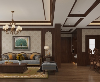 American Style A Living Room-ID:255645049