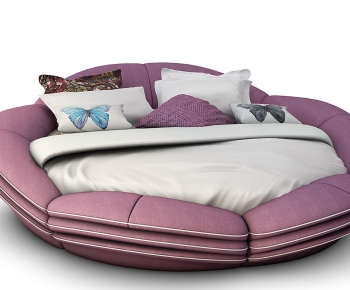 Modern Round Bed-ID:823051931