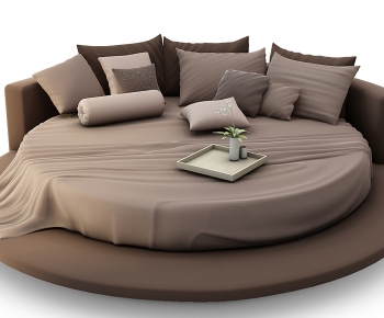 Modern Round Bed-ID:943541057