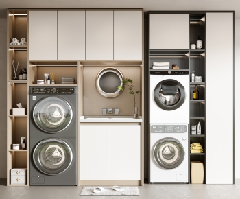 Modern Laundry Cabinet-ID:410382031