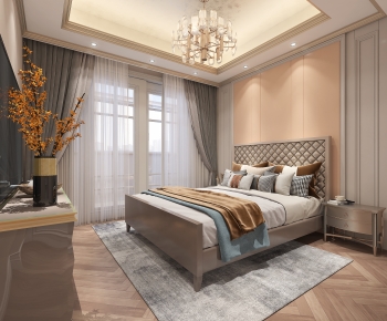 Simple European Style Bedroom-ID:274920595