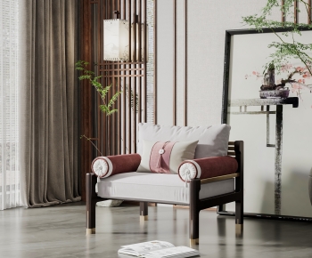 New Chinese Style Single Sofa-ID:275677923