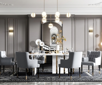 American Style Dining Room-ID:123744963