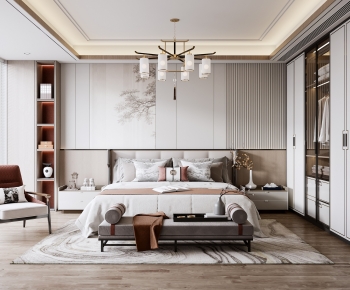 New Chinese Style Bedroom-ID:439276933