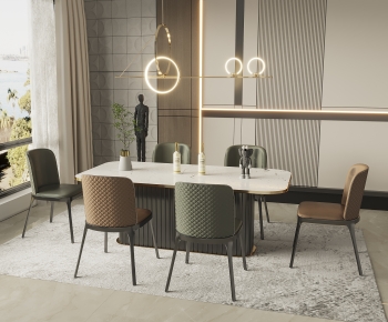 Modern Dining Table And Chairs-ID:911920166