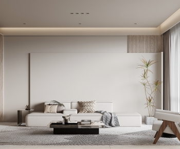Modern Wabi-sabi Style A Living Room-ID:308584935