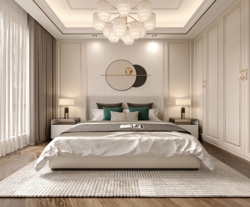 Simple European Style Bedroom-ID:537872081