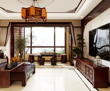 Chinese Style A Living Room-ID:685642004