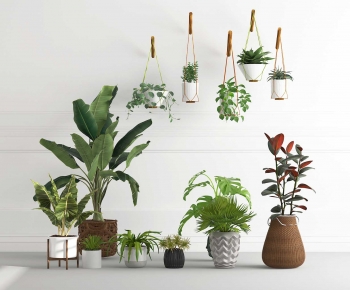 Modern Potted Green Plant-ID:302622083