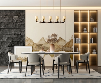 New Chinese Style Dining Room-ID:799288999