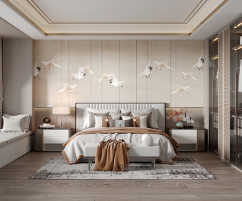 New Chinese Style Bedroom-ID:465466985