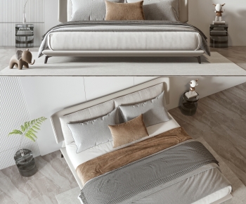 Modern Double Bed-ID:615873109