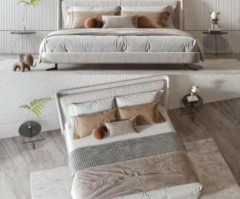 Modern Double Bed-ID:210483077