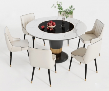 Modern Dining Table And Chairs-ID:745728979