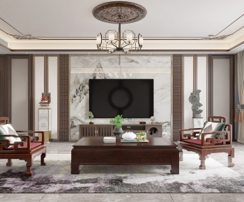 Chinese Style A Living Room-ID:297816999
