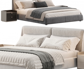 Modern Double Bed-ID:491487038