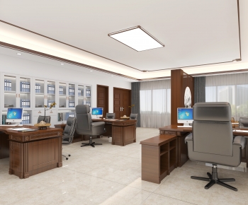 New Chinese Style Manager's Office-ID:336771091