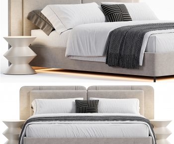 Modern Double Bed-ID:948400026