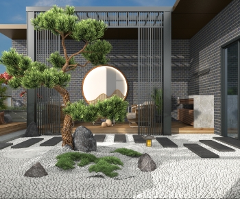 New Chinese Style Courtyard/landscape-ID:354527004
